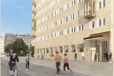 Olof Palmes gata 31 - Fasad Västra Järnvägsgatan