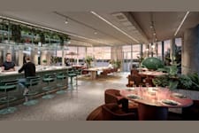 Årstaängsvägen 11 - Visionsbild restaurang