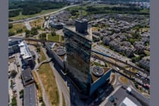 Hanstavägen 29 - Kista Science Tower,... - Kista Science Tower ifrån ovan