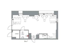 Hammarby Allé 1 - planritning kontor