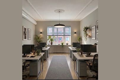 Coworking-plats på Erik Dahlbergsallén 15, Stockholm