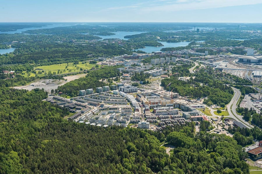 Fridensborgsvägen 109C - jarvastaden-solna-flygfoto-dsc5328-2560x1707