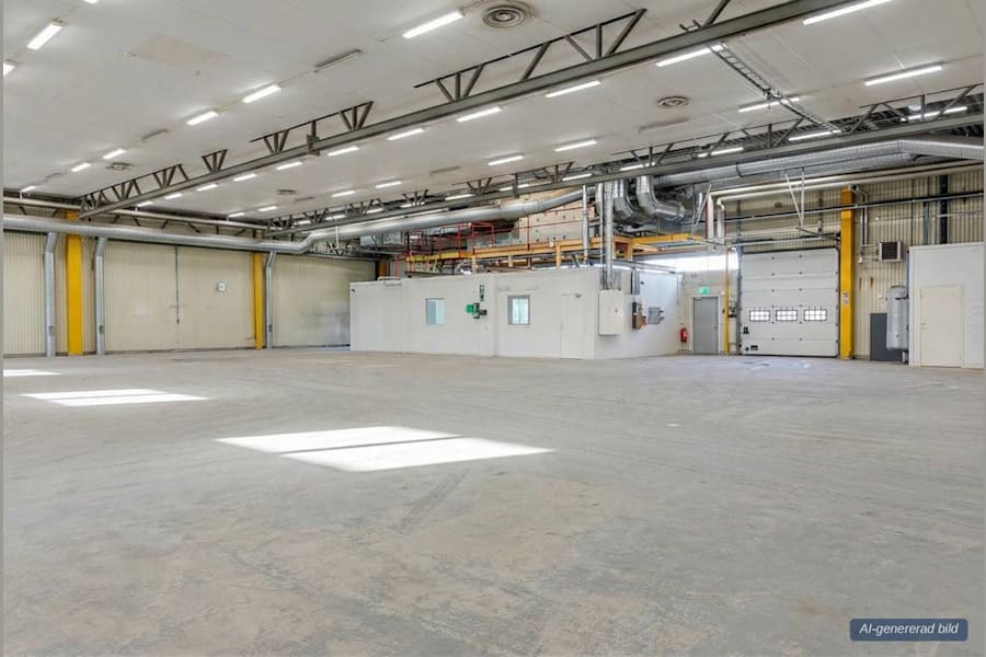 Hantverkarvägen 9 - Lokal ser ut enligt bild, tömd med hjälp av AI