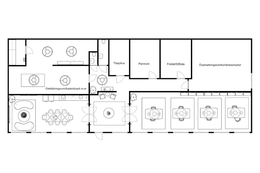 Lännavägen 64 - Huskropp 2 - 270-550 m2 2-D rendering