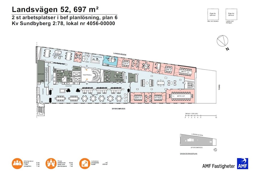 Landsvägen 52 - Planritning plan 6