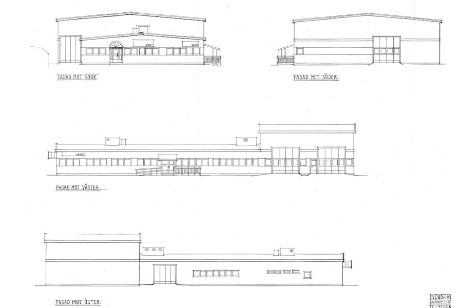 Kilowattvägen 2 - Fasadritning