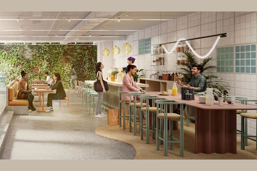 Årstaängsvägen 11 - Visionsbild kafé