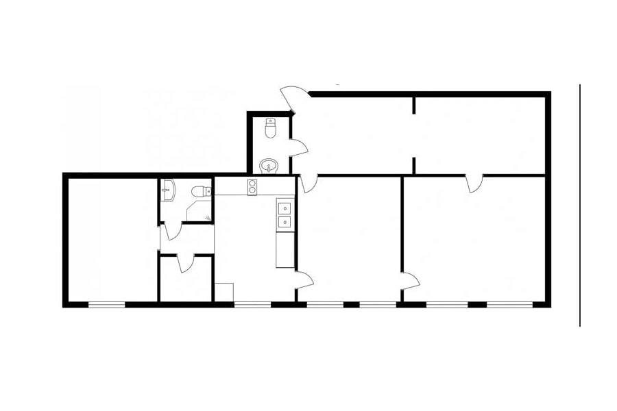 Storgatan 50 - Planskiss 90 kvm Storgatan 50