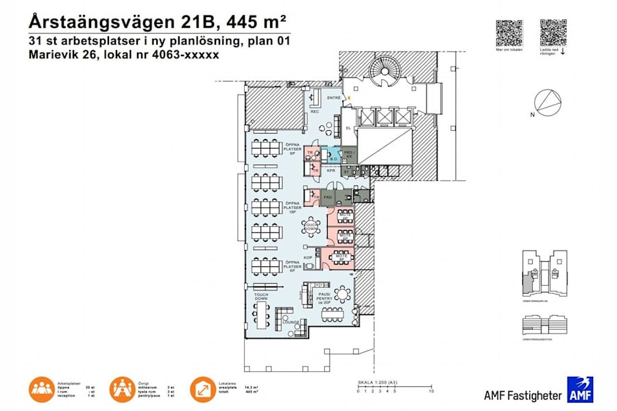 Årstaängsvägen 21B - Planritning