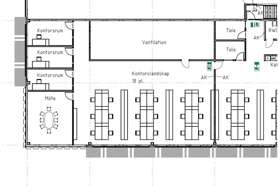 Blackeberg 102 - Kontorsdel innan anpassning