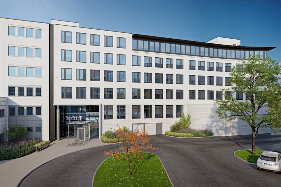 Borgarfjordsgatan 18 - Fasad med entré