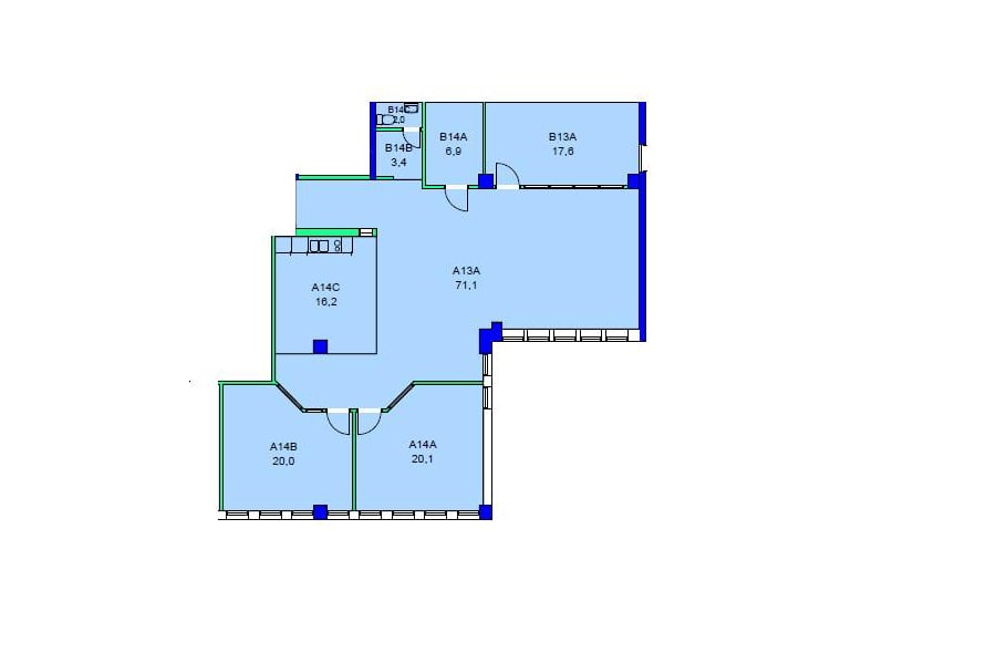 Kanalvägen 3A - Planlösning