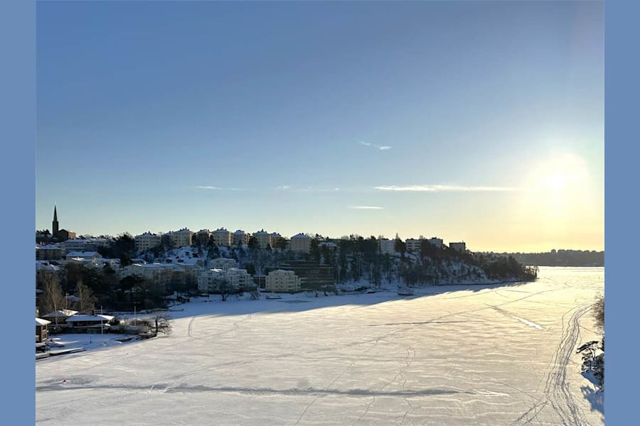 Gustavslundsvägen 151E - Utsikten från Alviksbron