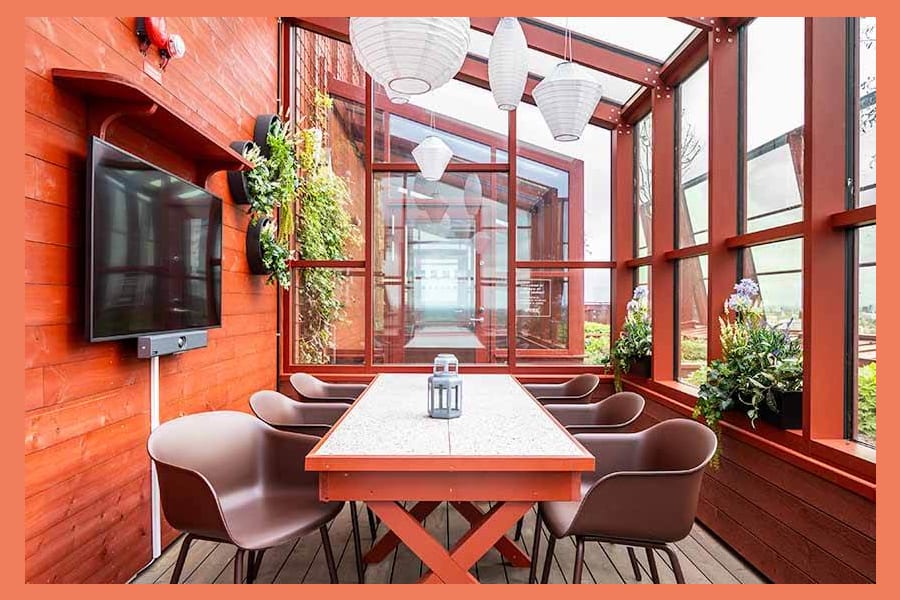 Hyllie Stationsväg 41 - Konferensrum på Fyrtornets takterrass går att nyttjas om du sitter i Embassaden