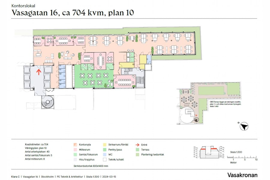 Vasagatan 16 - KLARA C - Ritning