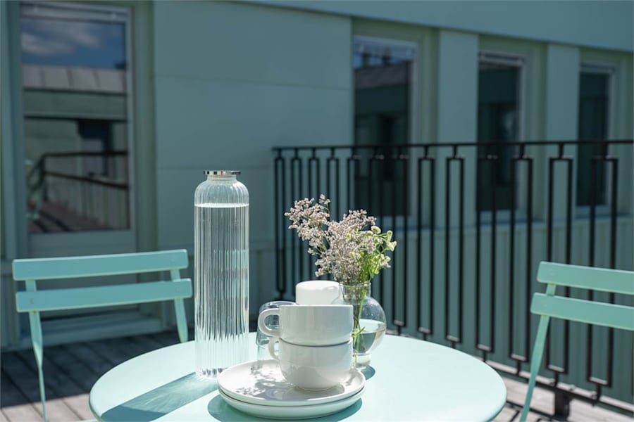 Tegeluddsvägen 31 - Privata terrasser i ljusgårdar för kontor på plan 6