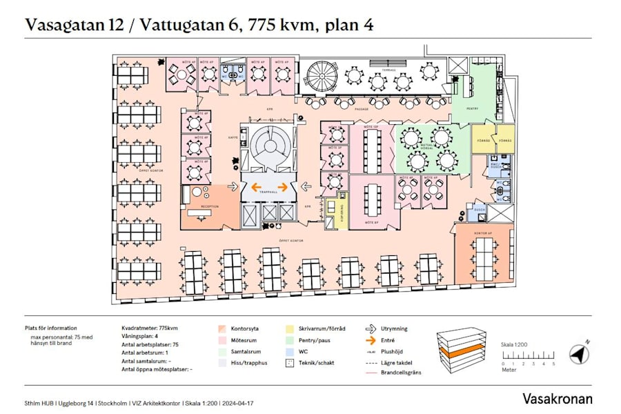 Vasagatan 12 - STHLM HUB - Ritning