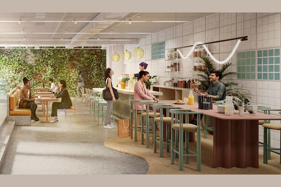 Årstaängsvägen 11 - Visionsbild kafé