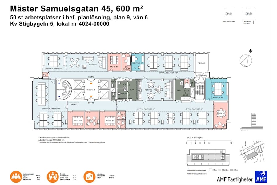 Mäster Samuelsgatan 45 - Planritning