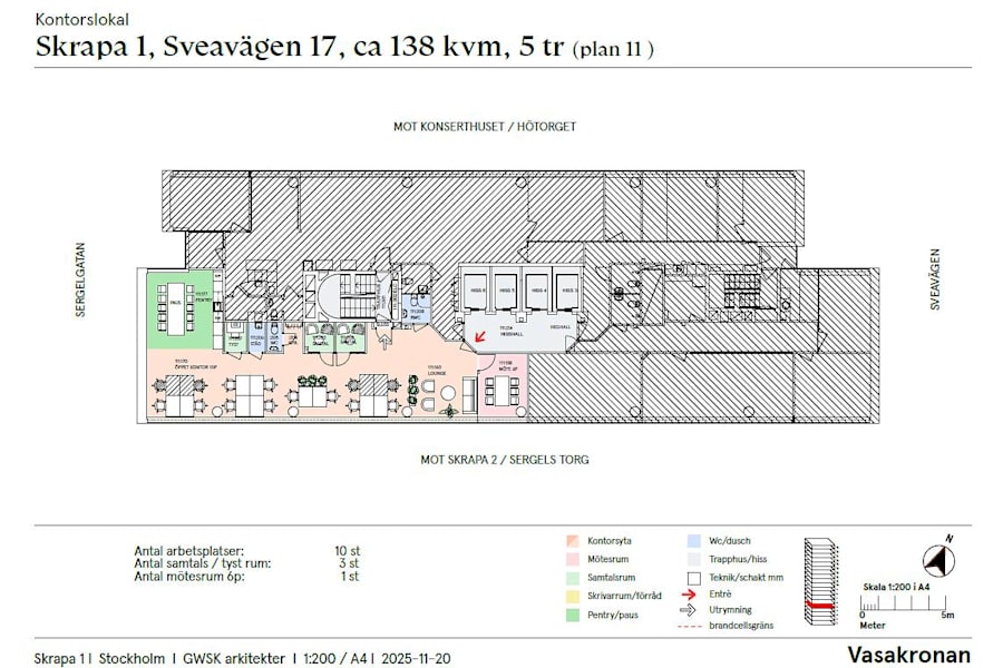 Sveavägen 17 Hötorgsskrapa 1 - Ritning