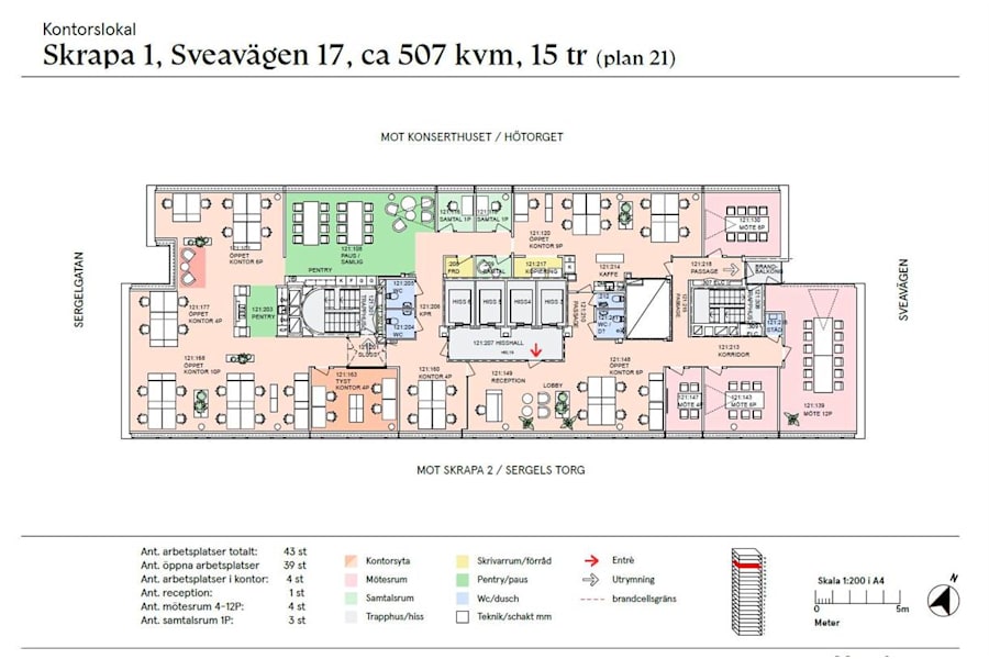 Kontorslokal på Sveavägen 17 Hötorgsskrapa 1, Stockholm – bild 12
