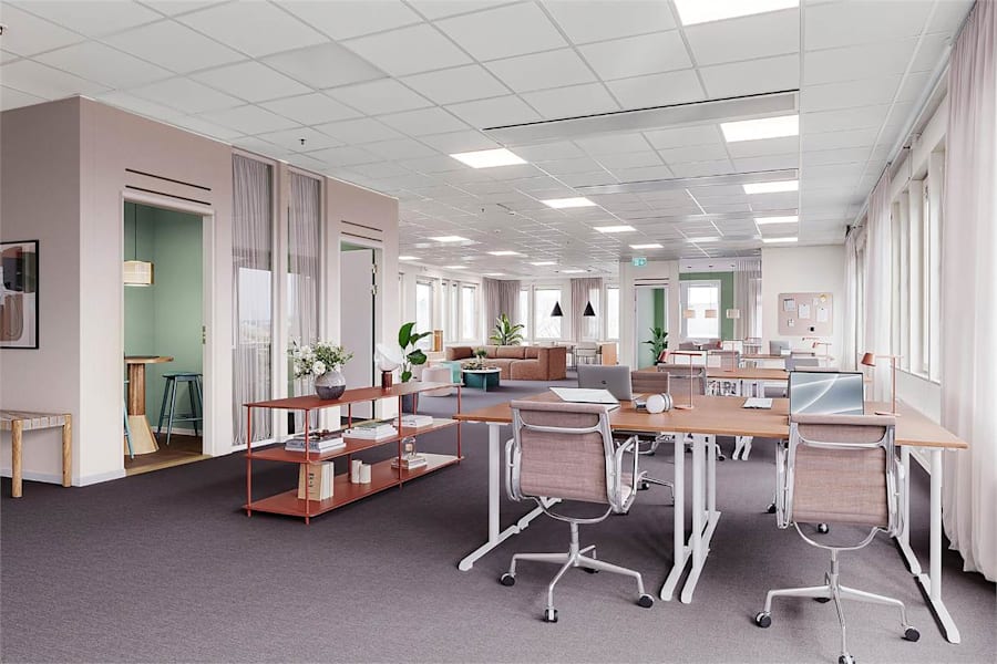 Gustav lll:s Boulevard 54-58, 1-2 tr - Moderna kontorsytor och bra fördelning av mötes-&samtalsrum (visionsbild)