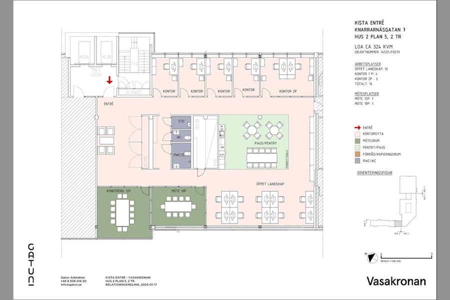 Kontorslokal på Knarrarnäsgatan 9 - Kista Entré, plan..., Kista – bild 11