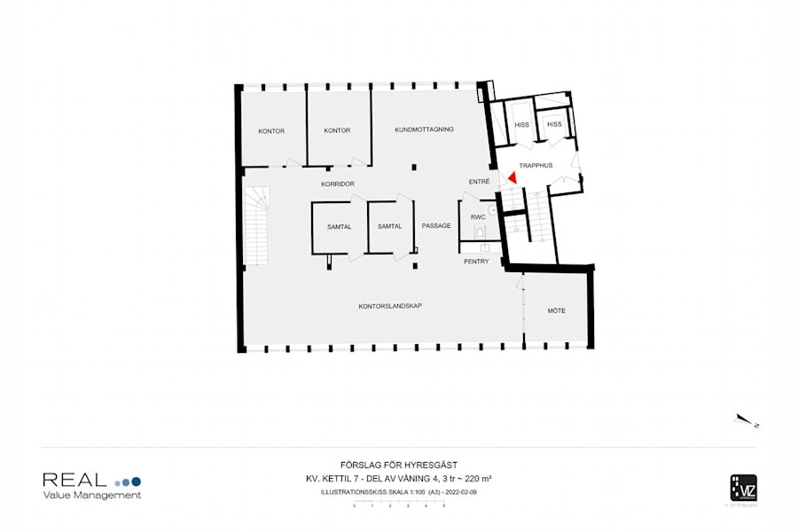 Torggatan 9 - Del av plan 4 av 4, 440 kvm