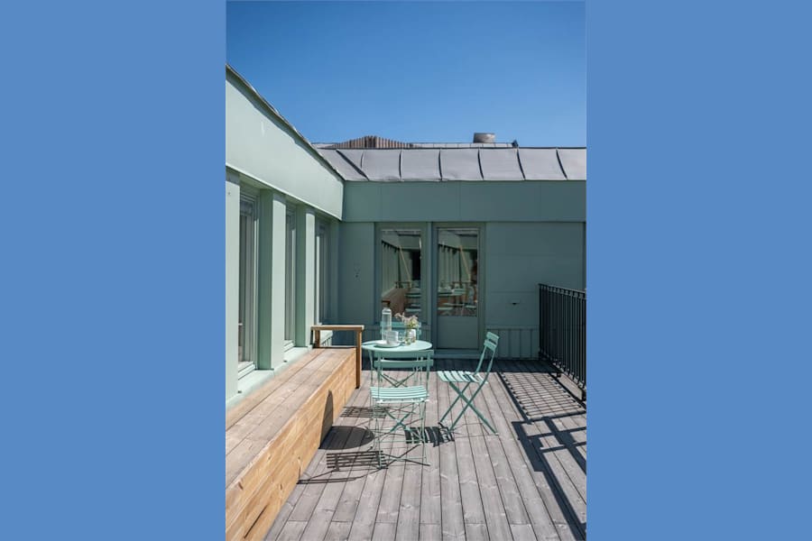 Tegeluddsvägen 31 - Privata terrasser i ljusgårdar för kontor på plan 6