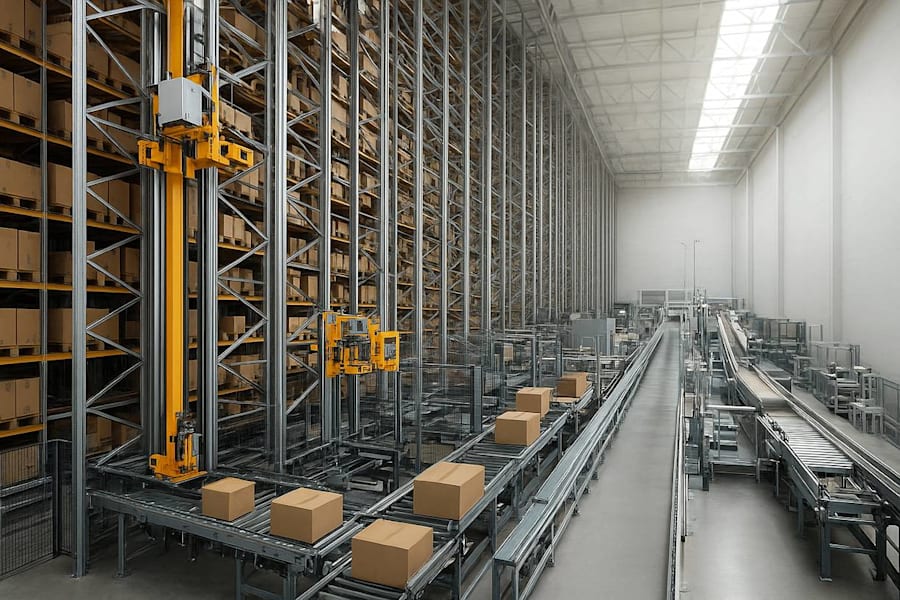 Knut Påls Väg 7 - Visionsbild höglager