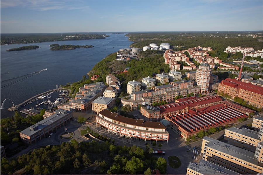 Augustendalstorget 3 - Nacka Strand från ovan