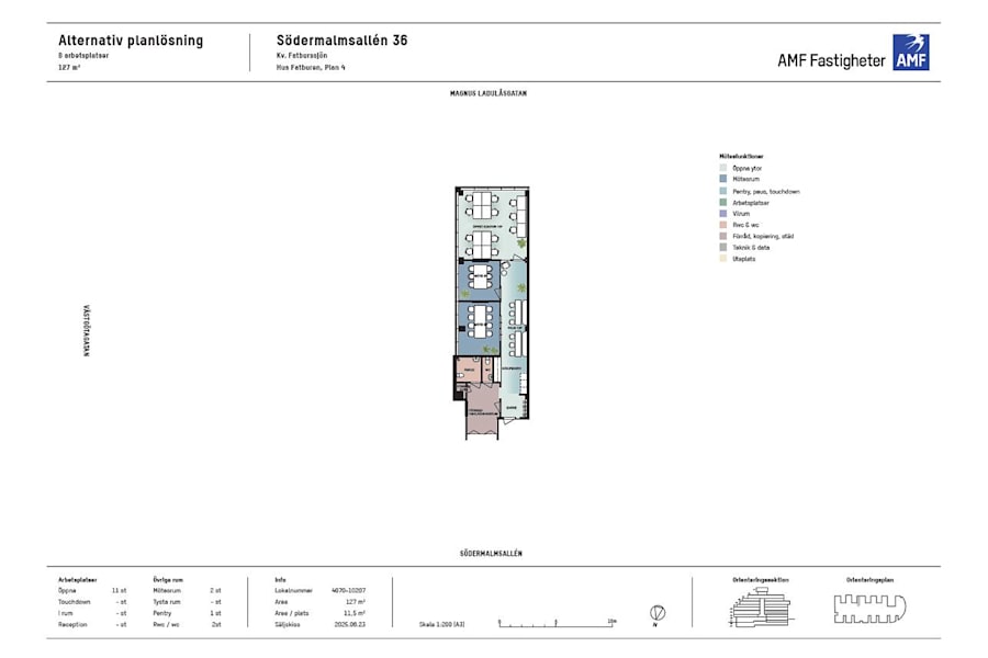 Södermalmsallén 36 - Planritning