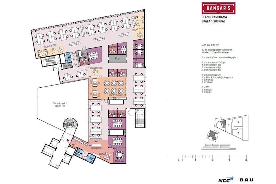 Köpsvängen 10 - Planritning, 845 kvm, plan 5