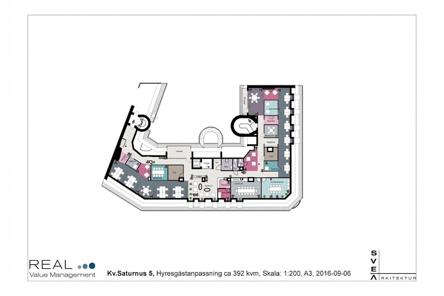 Storgatan 1 - Illustration med terass och balkong