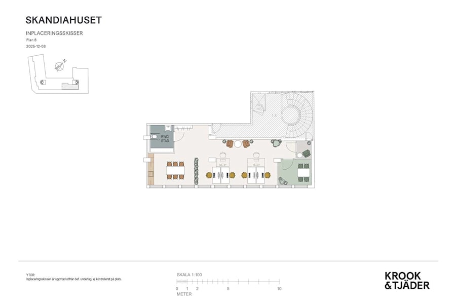 Drottninggatan 1B - Föreslagen planlösning, 81 kvm