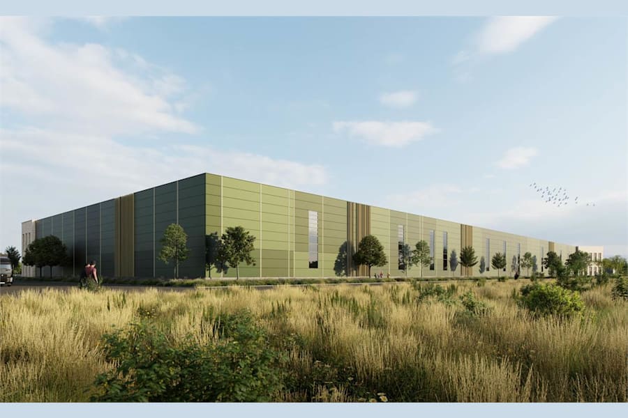 Sydöstra vägen - Fullskalig anläggning vy grönska