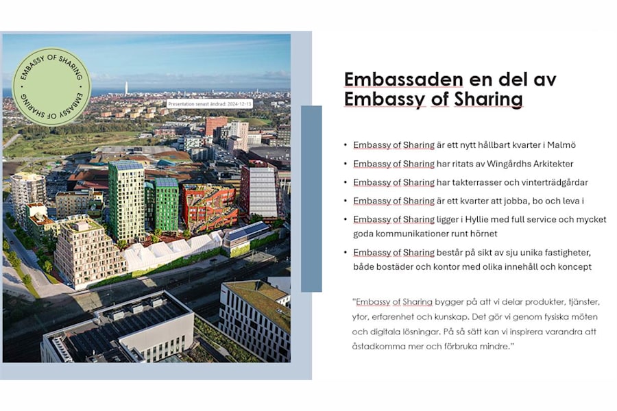 Hyllie Stationsväg 41 - Embassaden är en del av Embassy of Sharing