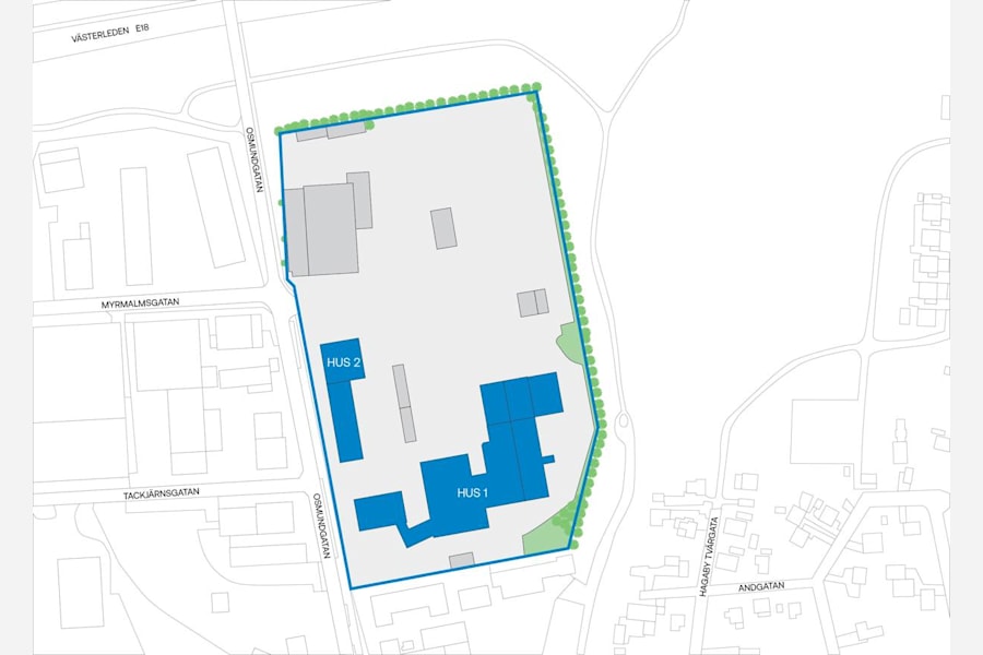 Osmundgatan 10 - Lokalen är belägen i Hus 2