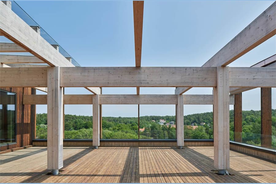 Björklundabacken 3 - Gemensam terass på plan 4.