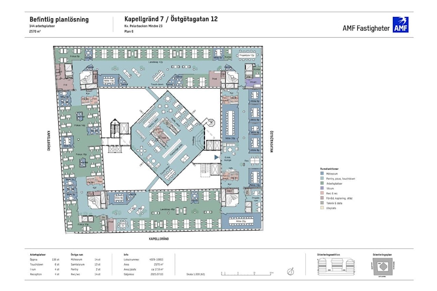Östgötagatan 12 - Planritning
