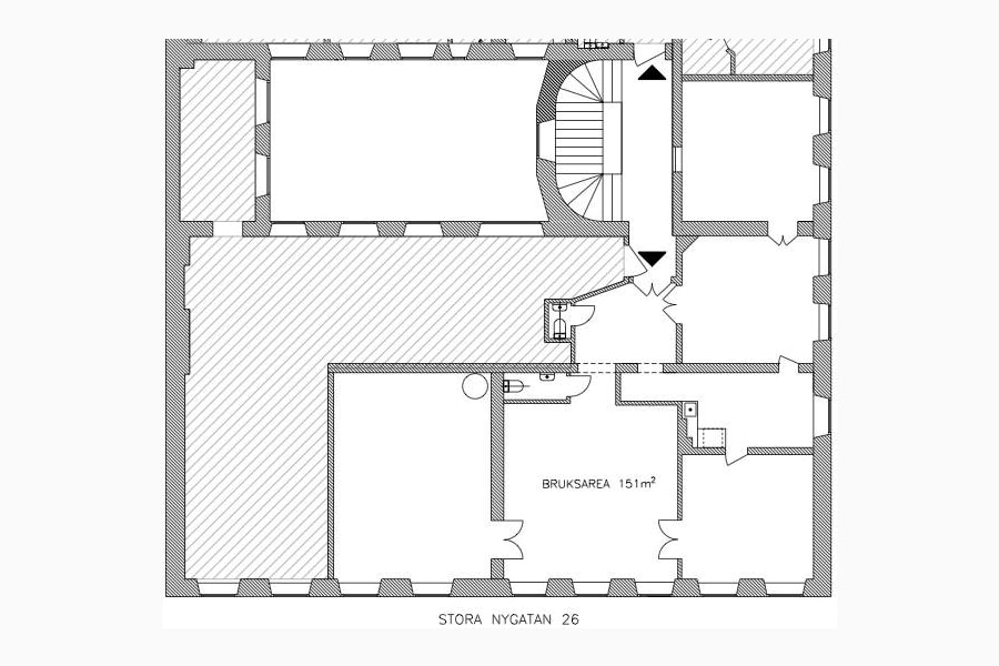 Stora Nygatan 26 - Ritning Stora Nygatan 26