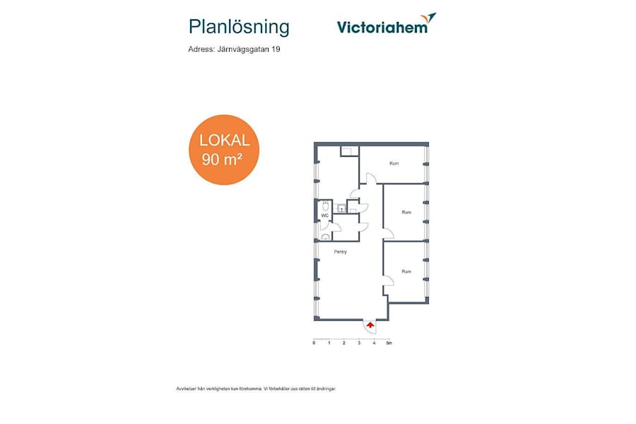 Kontorslokal på Järnvägsgatan 19, Landskrona – bild 2