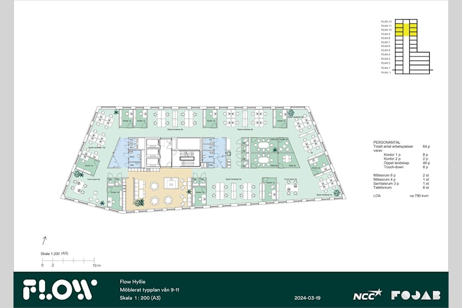 Hyllie Boulevard 6E - Förslag inplacering 792 kvm