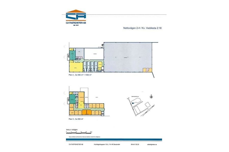 Nettovägen 2-4 - Planlösning kontor Veddesta78201-70002