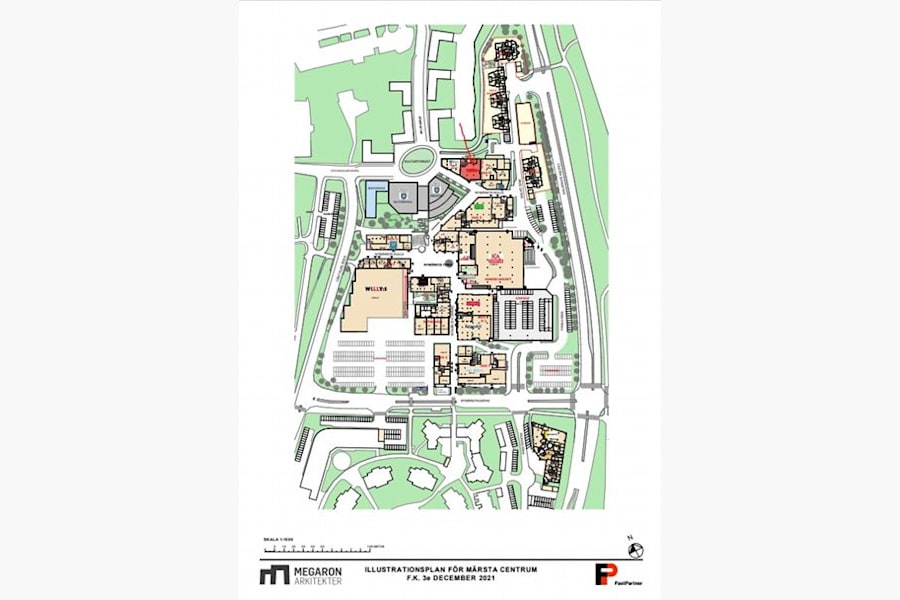 Nymärsta Kulle 2 - Ilustrationsplan för Märsta Centrum