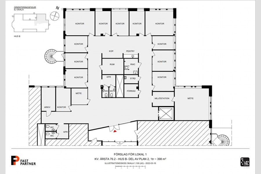 Fyrisborgsgatan 3 - Ritning 398 kvm