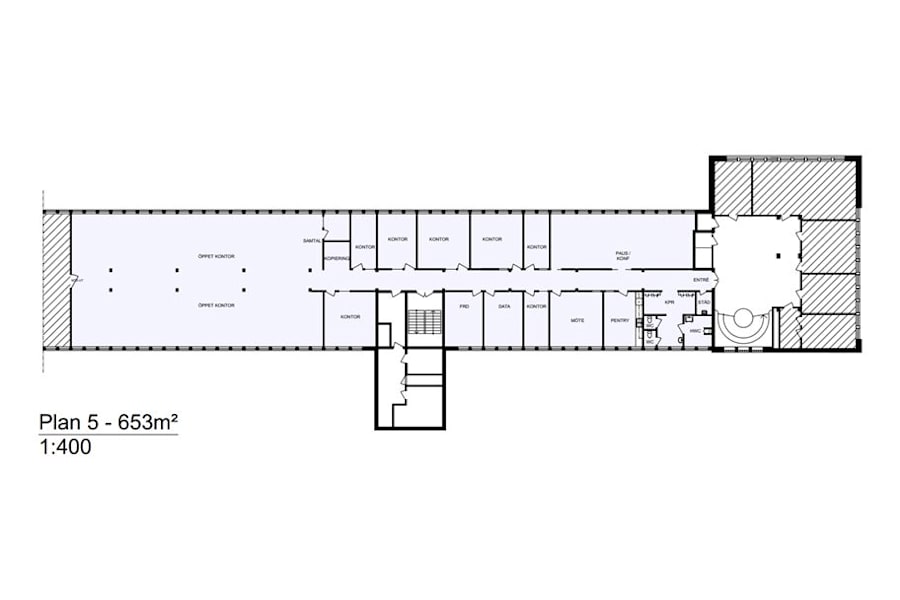 Linta gårdsväg 5 - Ritning Plan 5 - 653 kvm