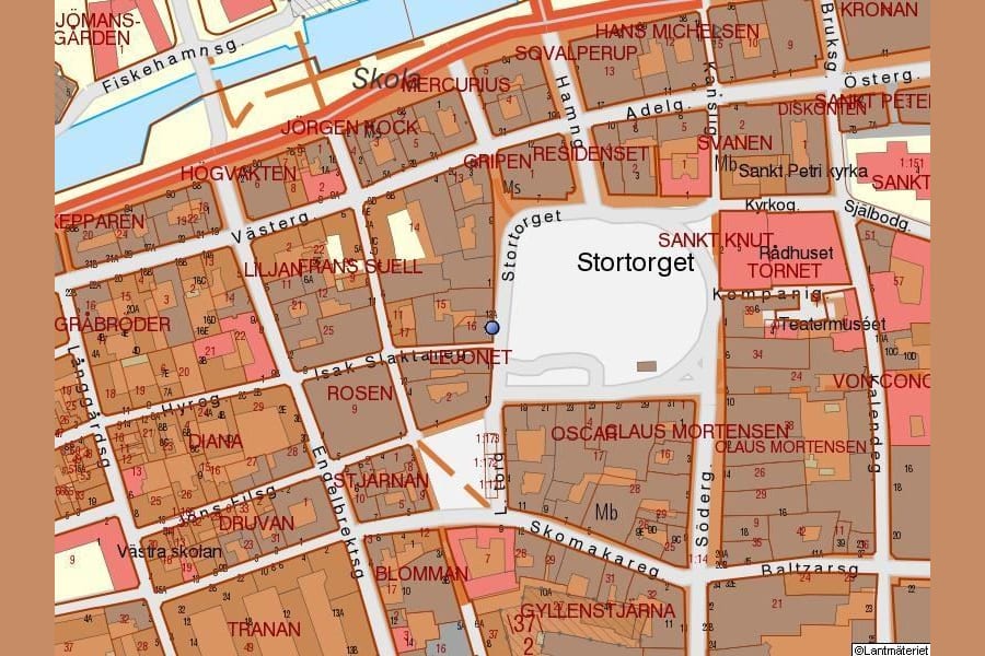 Stortorget 13B - Fastighetskarta