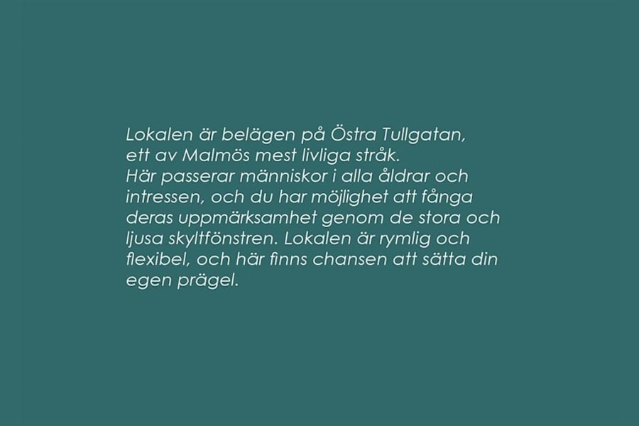 Östra Tullgatan 1 - Säljtext