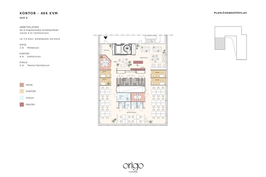Röntgenvägen 3 - Planritning Origo - 485 kvm - HG21a